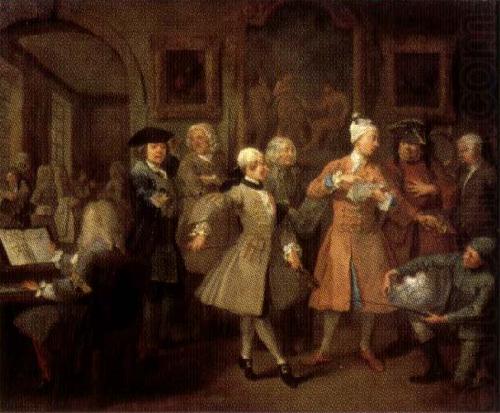 William Hogarth A Rake's Progress II The Rake's Levee china oil painting image